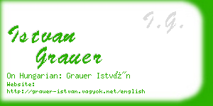 istvan grauer business card